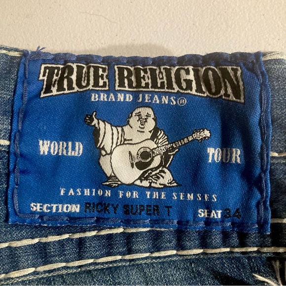 SOLD!Rare! NWT! BlueLabel Ricky SuperT in “SXM TRUSTFALL”wash TrueReligion 31x34 - Picture 2 of 9